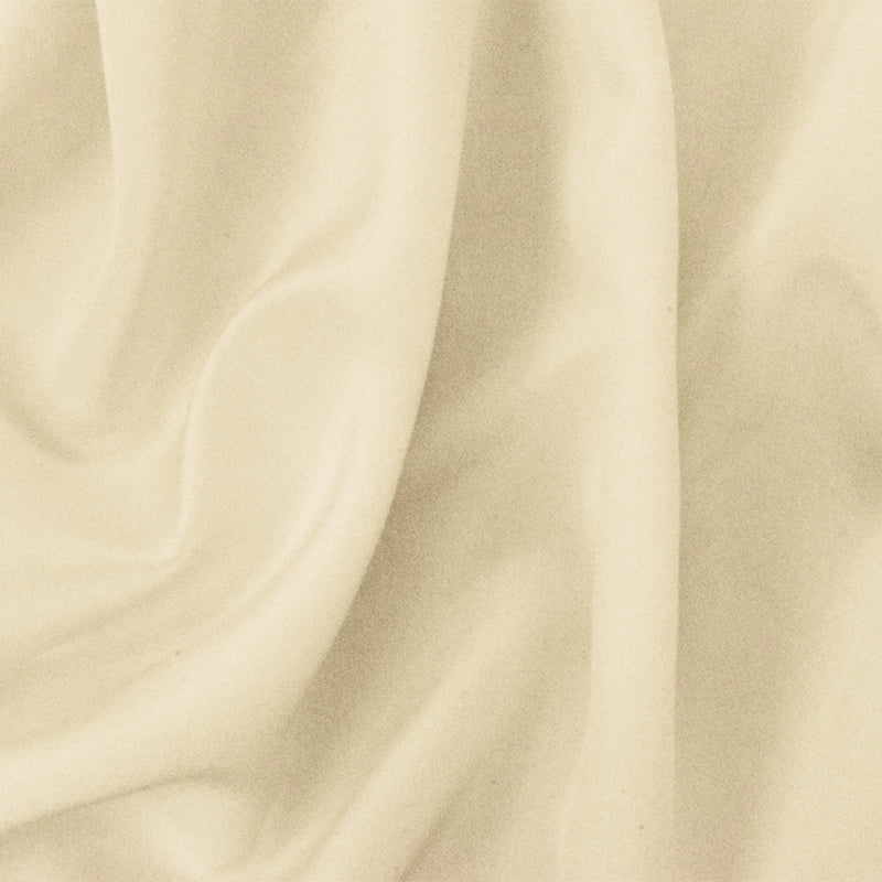 Ivory Famous Designer Silk Crepe De Chine Woven Fabric