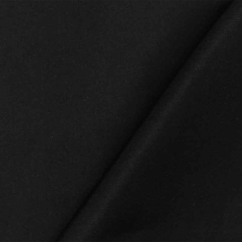Black Famous Designer Silk Habotai Woven Fabric