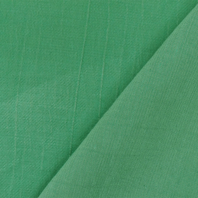 Green Famous Designer Cupro Blend Liquid Twill Fabric