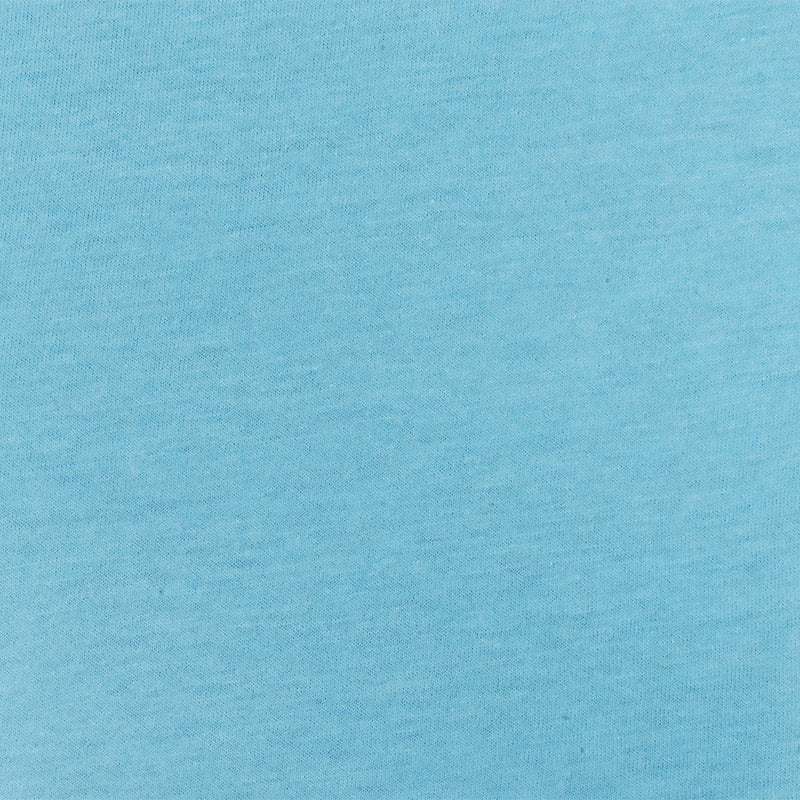 Blue Organic Cotton Stretch Spandex Solid Jersey Knit Fabric