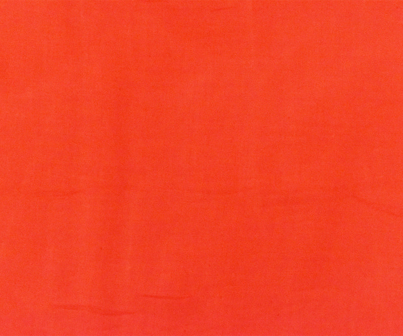 Orange Rayon Challis Solid Woven Fabric