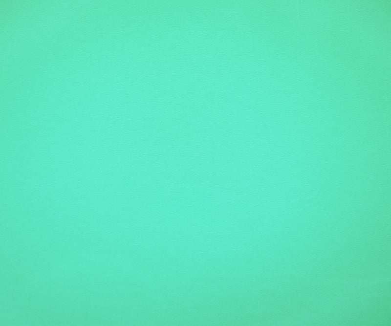 Turquoise Solid Organic Cotton Stretch Spandex Jersey Knit Fabric