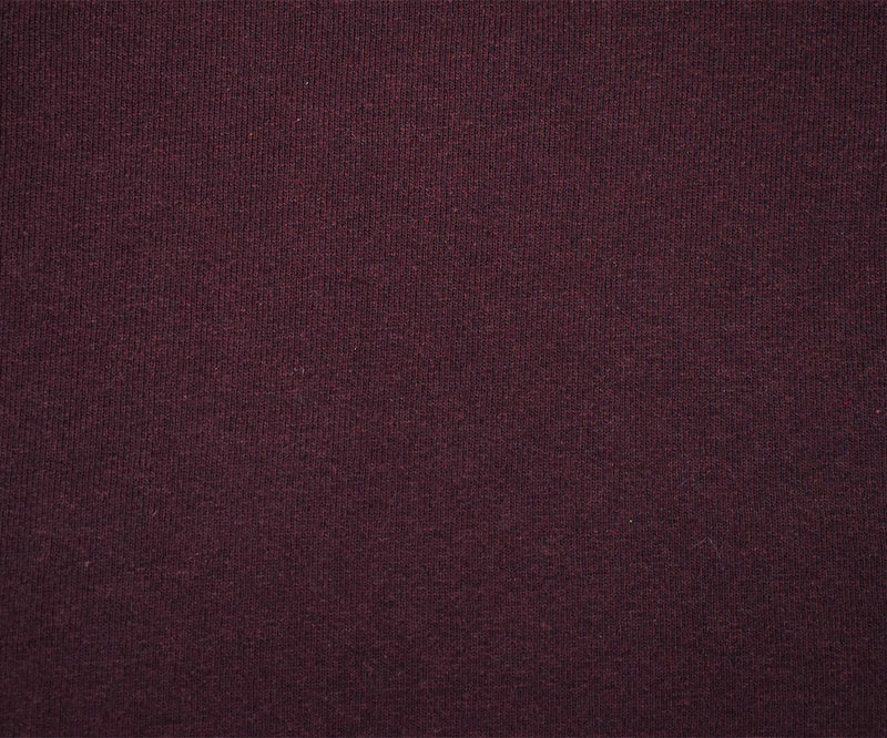 Maroon Red Cotton Wool Stretch Spandex Sweatshirt Fleece Knit Fabric