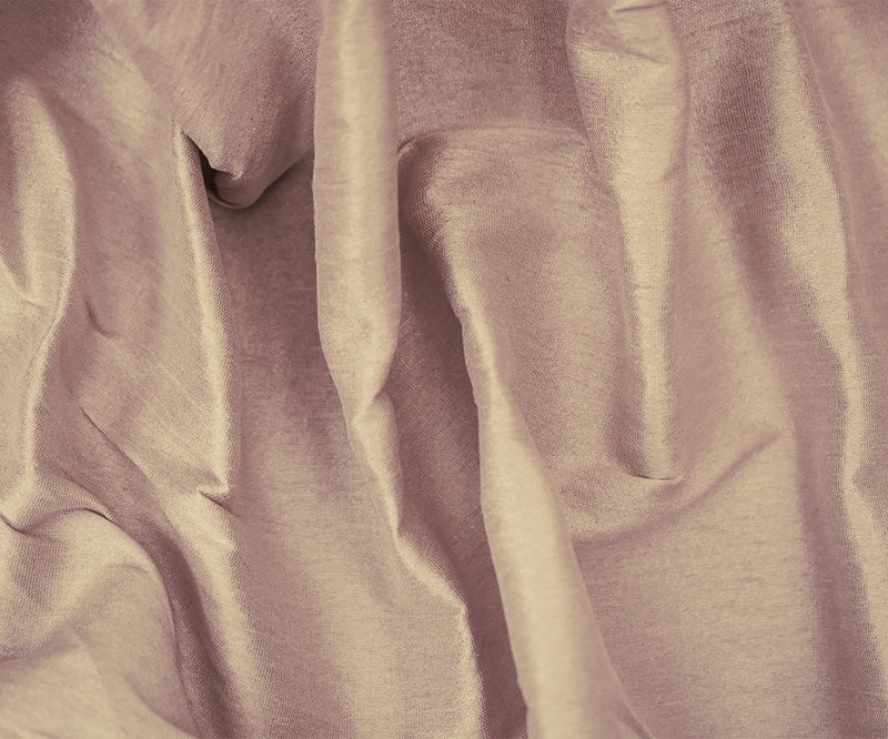 Pink-Light Silver Polyester Iridescent Shantung Woven Fabric