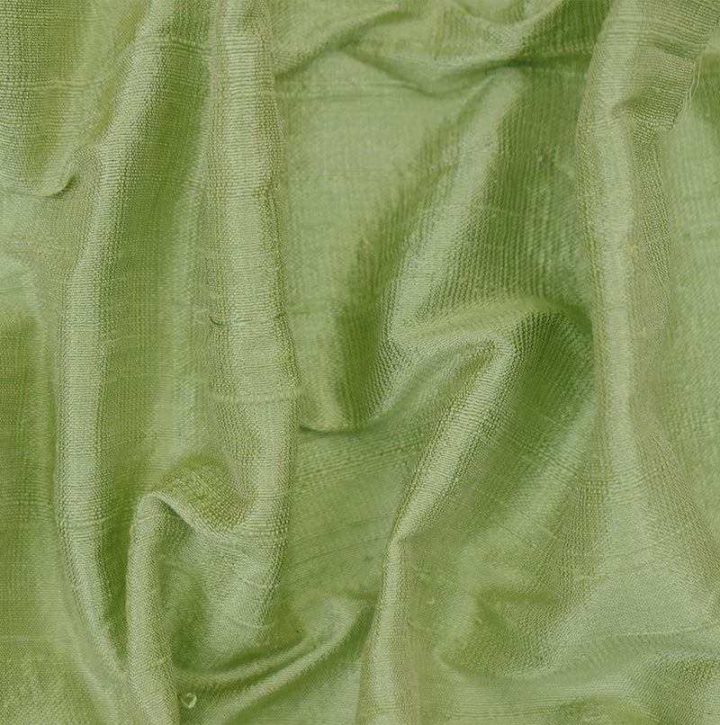 Green-Taupe Beige Silk Iridescent Dupioni Woven Fabric