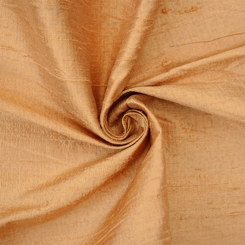 Tan Beige-Silver Gray Silk Iridescent Dupioni Woven Fabric