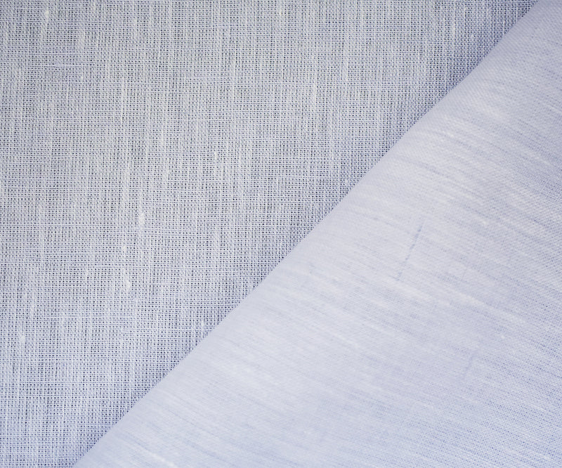 Light Purple-White Spence Bryson Texture Slub Irish Linen Chambray Fabric