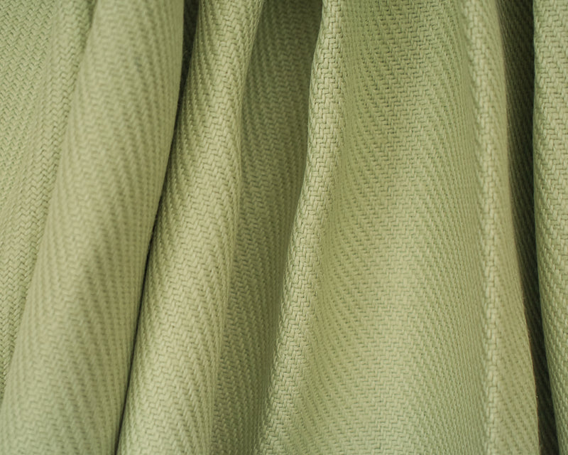 Green Moygashel Twill Irish Linen Solid Woven Home Decorating Fabric