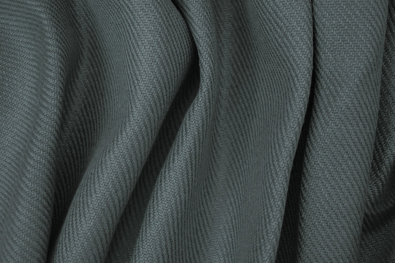 Gray Moygashel Twill Irish Linen Solid Woven Home Decorating Fabric