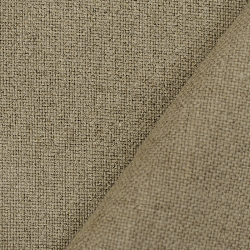 Natural Beige Moygashel Solid Woven Irish Linen Home Decorating Fabric