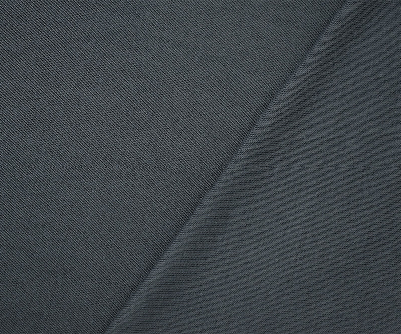 Gray Rayon Solid Jersey Knit Fabric