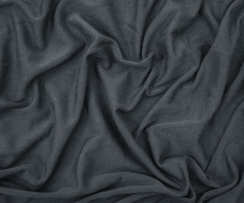 Gray Rayon Solid Jersey Knit Fabric