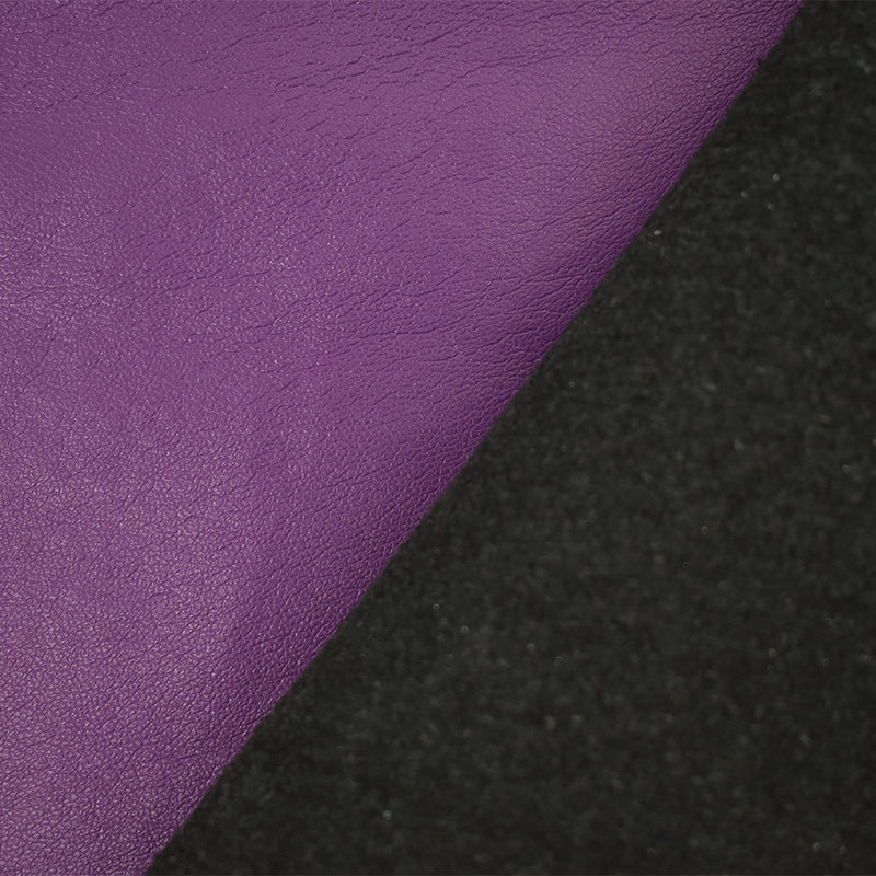 Purple Famous Maker Solid Recycled Leather and Polyurethane Blend Fabric