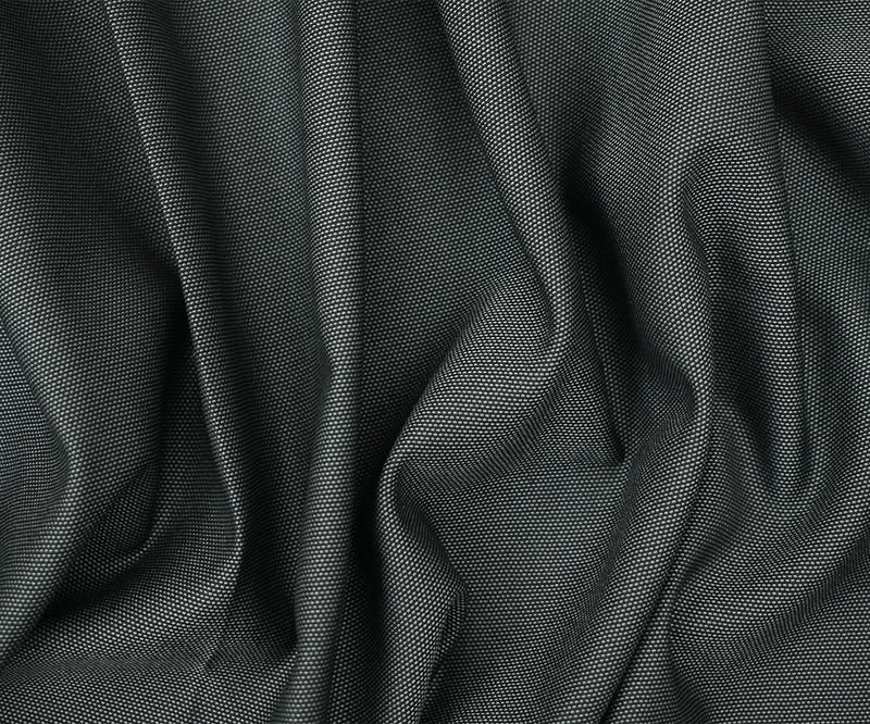Deep Gray-Gray Polyester Wool Dobby Woven Shirting Fabric