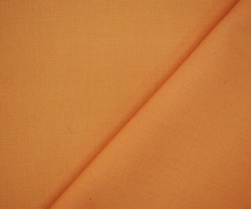 Orange Poly Wool Solid Woven Shirting Fabric