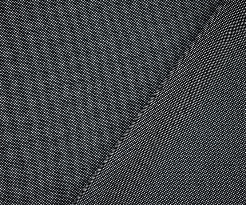 Black-Gray Poly-Wool Dobby Woven Shirting Fabric