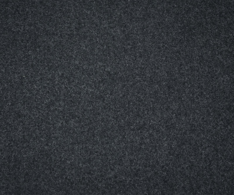 Black-Gray Boiled Wool Texture Woven Jacketing Fabric