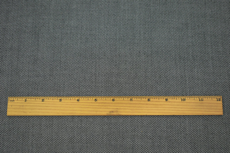 Black-White Wool Poly Dobby Woven Suiting Fabric
