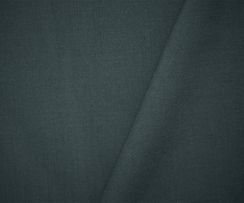 Deep Gray Tropical Wool-Poly Japanese Solid Woven Shirting Fabric
