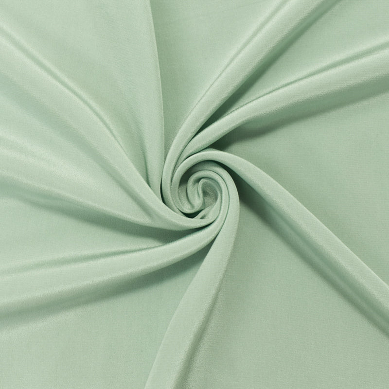 Light Teal Silk Famous Designer Crepe De Chine Woven Fabric