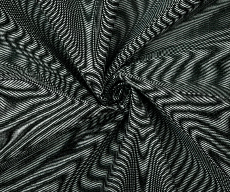 Black-Gray Poly-Wool Dot Dobby Woven Shirting Fabric