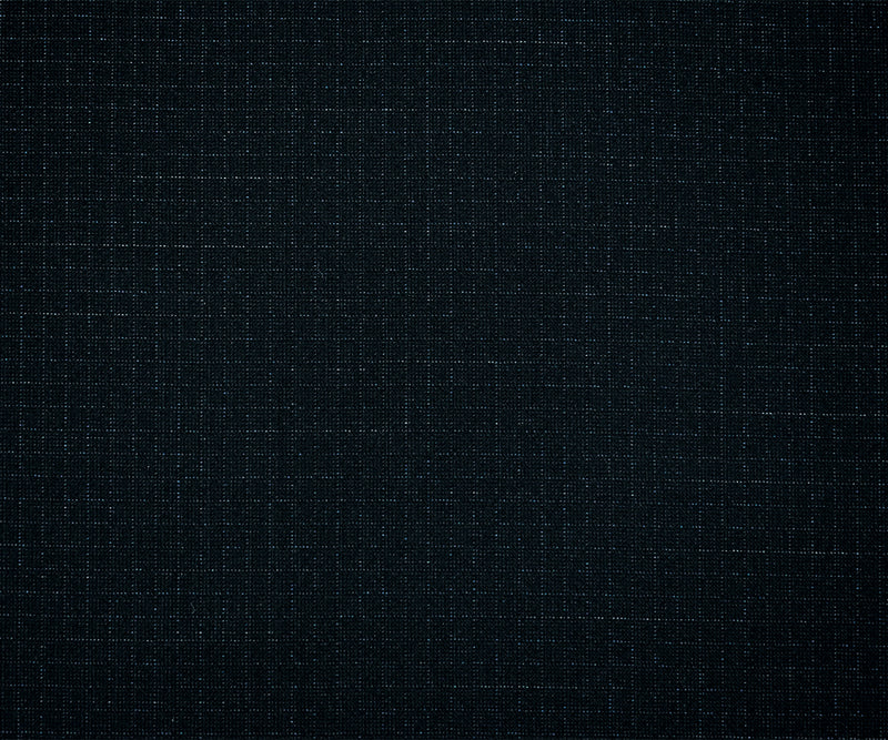 Black-Deep Blue Poly-Wool Stretch Check Grid Shirting Woven Fabric