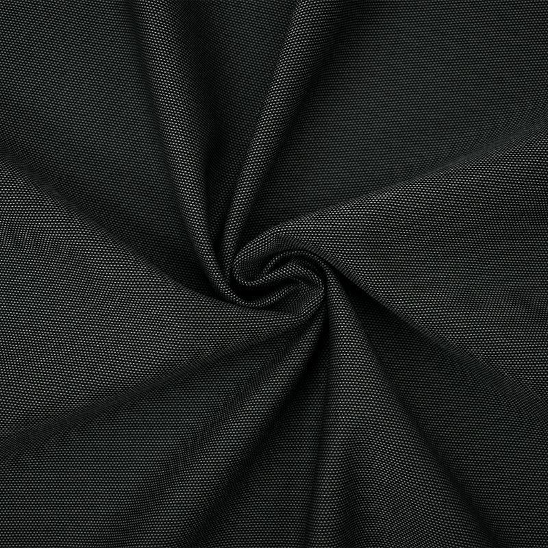 Black-Gray Poly-Wool Dobby Woven Shirting Fabric