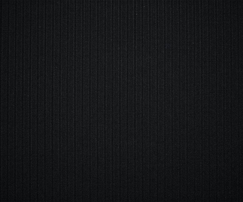 Black Tropical Wool-Poly Semi-Sheer Vertical Stripe Woven Shirting Fabric