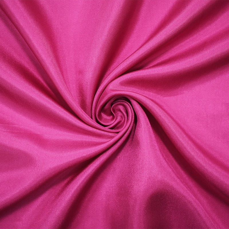 Pink Famous Designer Silk Charmeuse Woven Fabric