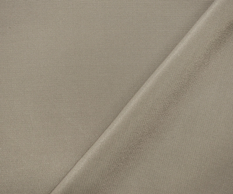 Gray Famous Designer Silk Crepe De Chine Woven Fabric