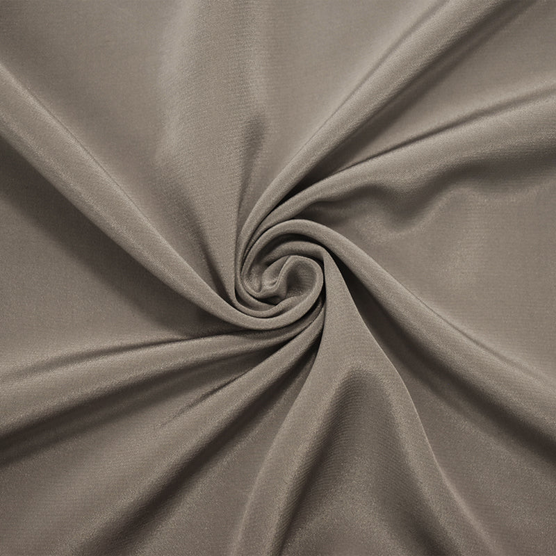 Gray Famous Designer Silk Crepe De Chine Woven Fabric