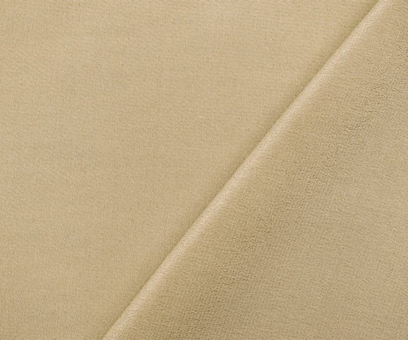 Taupe Beige Famous Designer Silk Crepe De Chine Woven Fabric