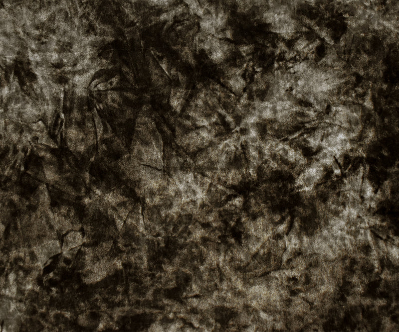 Brown-Beige Poly Blend Famous Designer Tie Dye Velvet Knit Fabric