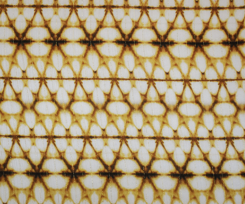 Brown-Multi Famous Designer Prism Crinkled Georgette Fabric