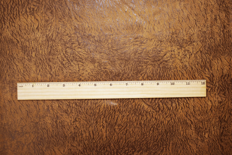 Brown Polyester Poly Texture Stretch Printed Microsuede Knit Fabric