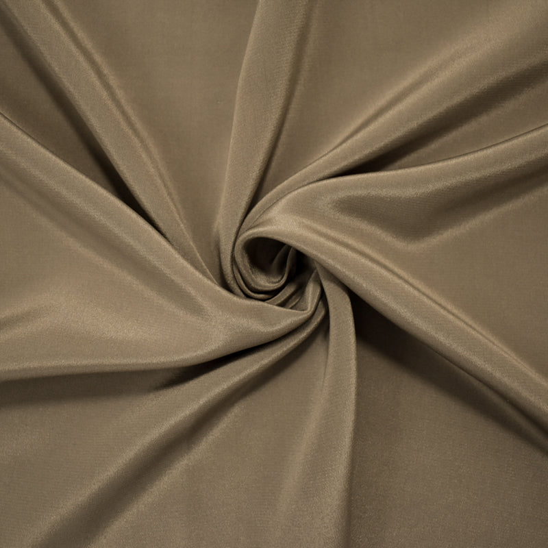 Gray Silk Famous Designer Crepe De Chine Woven Fabric