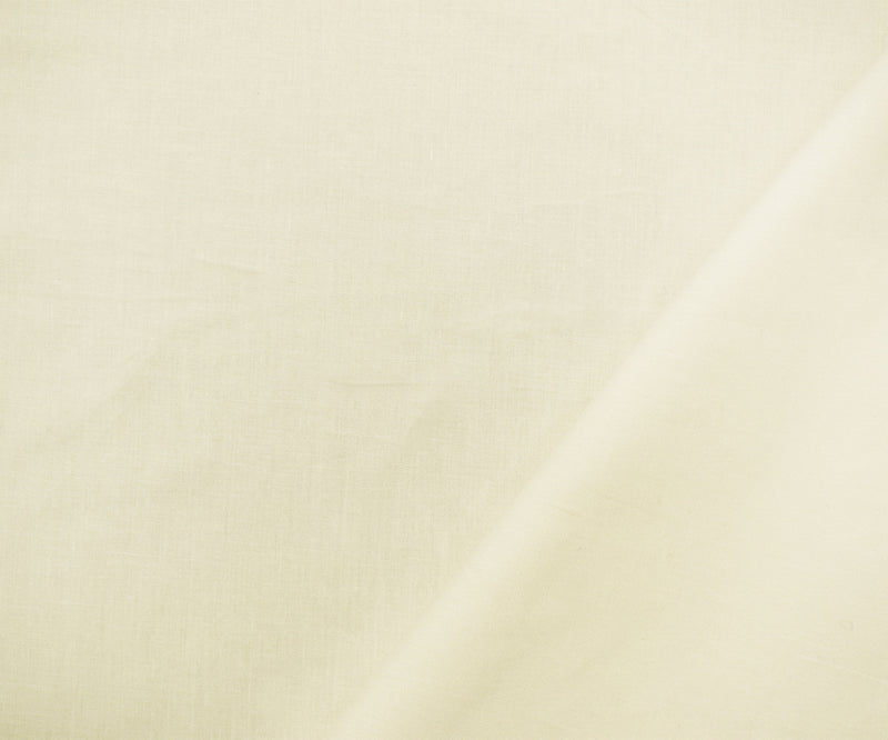 Light Ivory Cotton Solid Stretch Spandex Poplin Woven Fabric