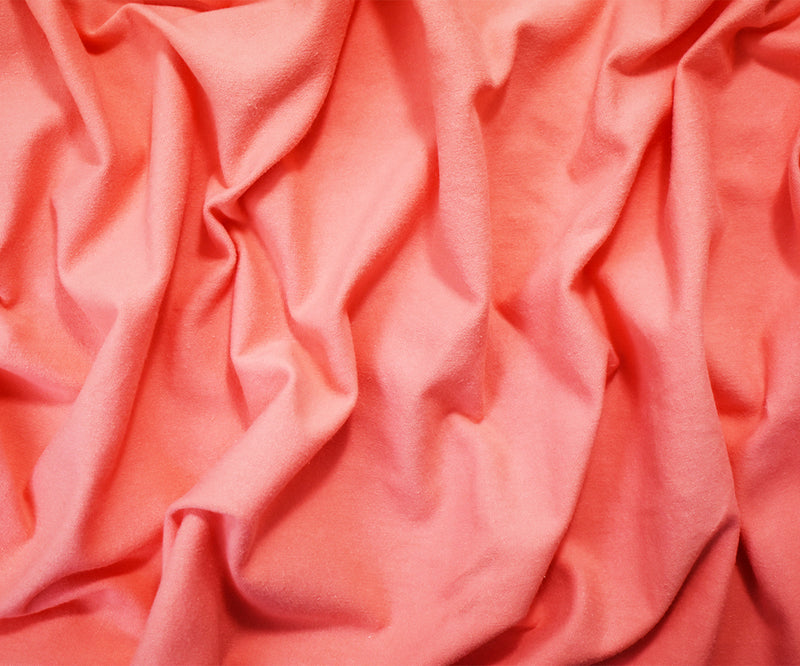 Peach Solid Cotton Spandex Knit Fabric - 10 oz - Reorderable