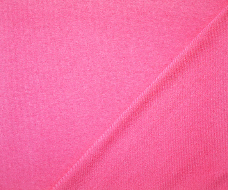 Persian Pink Solid Cotton Spandex Knit Fabric - 10 oz - Reorderable