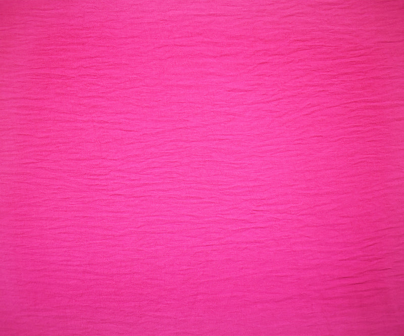 Pink Polyester Air Flow CEY Crepe Solid Woven Fabric