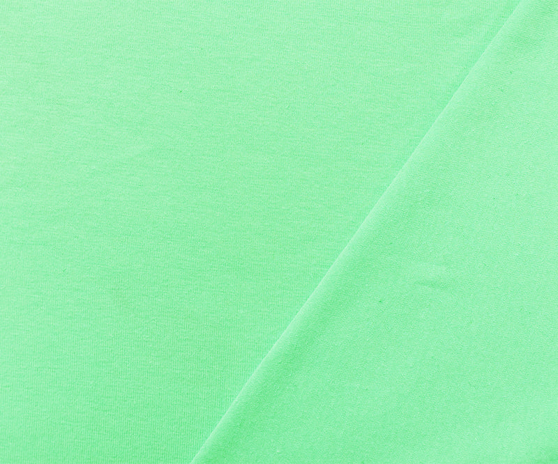 Pastel Green Cotton Solid Stretch Spandex Jersey Knit Fabric