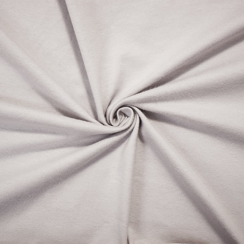 2 1/2 YD PC-Light Gray Cotton Solid Stretch Spandex Jersey Knit Fabric