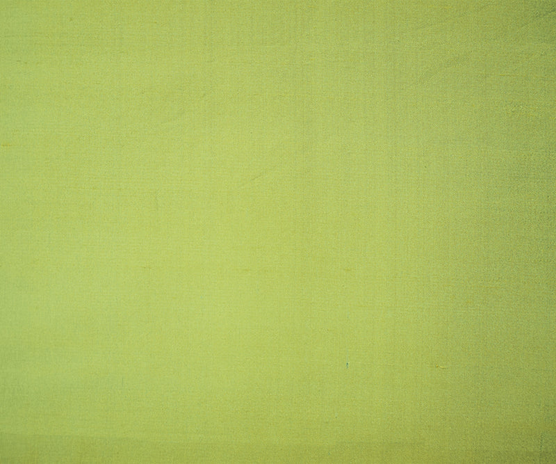 Turquoise-Lime Iridescent Silk Dupioni Woven Fabric