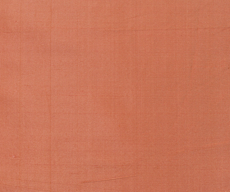 Pink-Orange Iridescent Silk Dupioni Woven Fabric