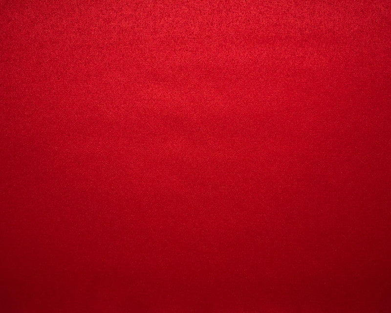 Red Polyester Stretch Lamour Satin Woven Fabric