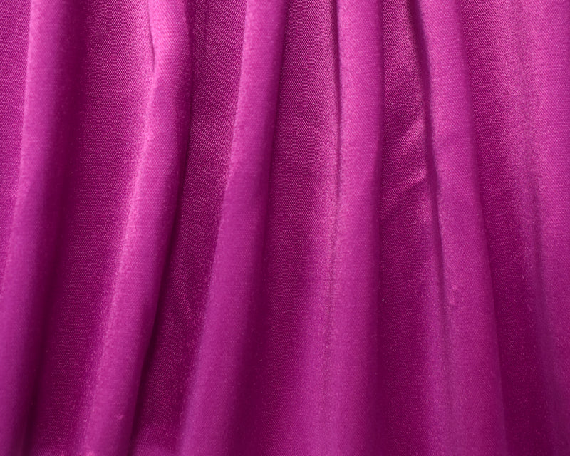 Magenta Polyester Stretch Lamour Satin Woven Fabric