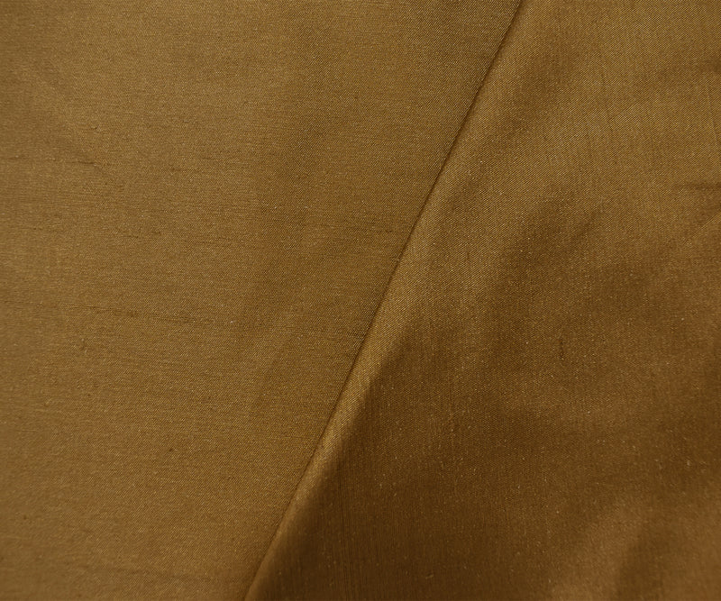 Coffee Brown Beige Silk Iridescent Dupioni Woven Fabric