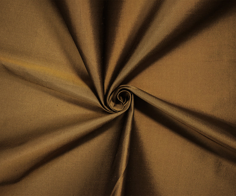 Brown-Black Silk Iridescent Shantung Woven Fabric