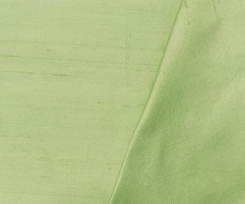 Pastel Mint Green Silk Iridescent Dupioni Woven Fabric