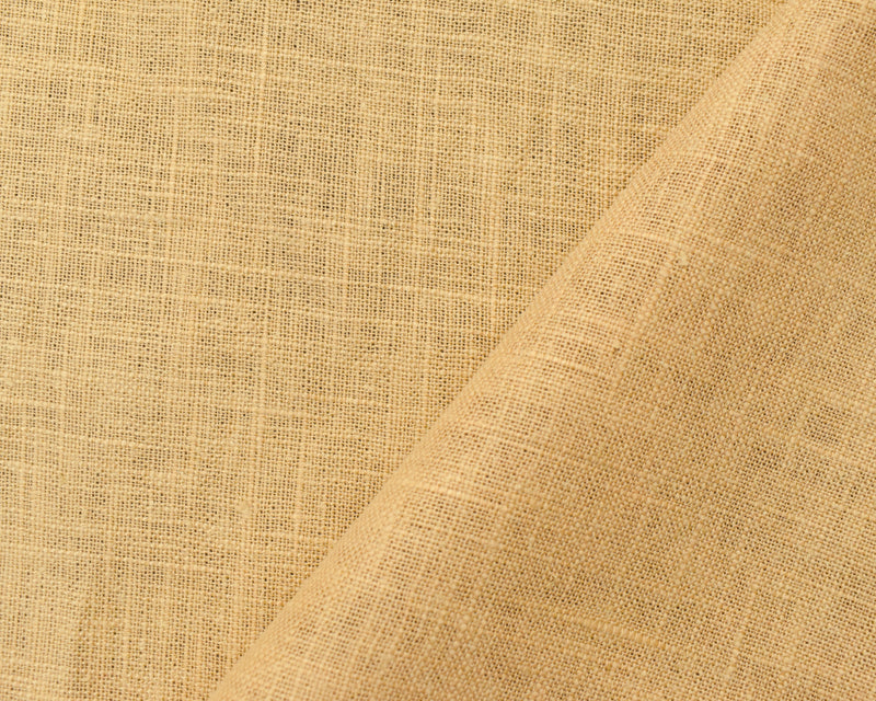 Natural Beige Linen Cross Hatch Slub Solid Woven Fabric